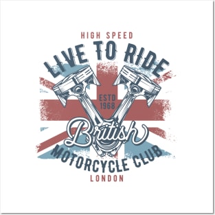 Live to ride Posters and Art